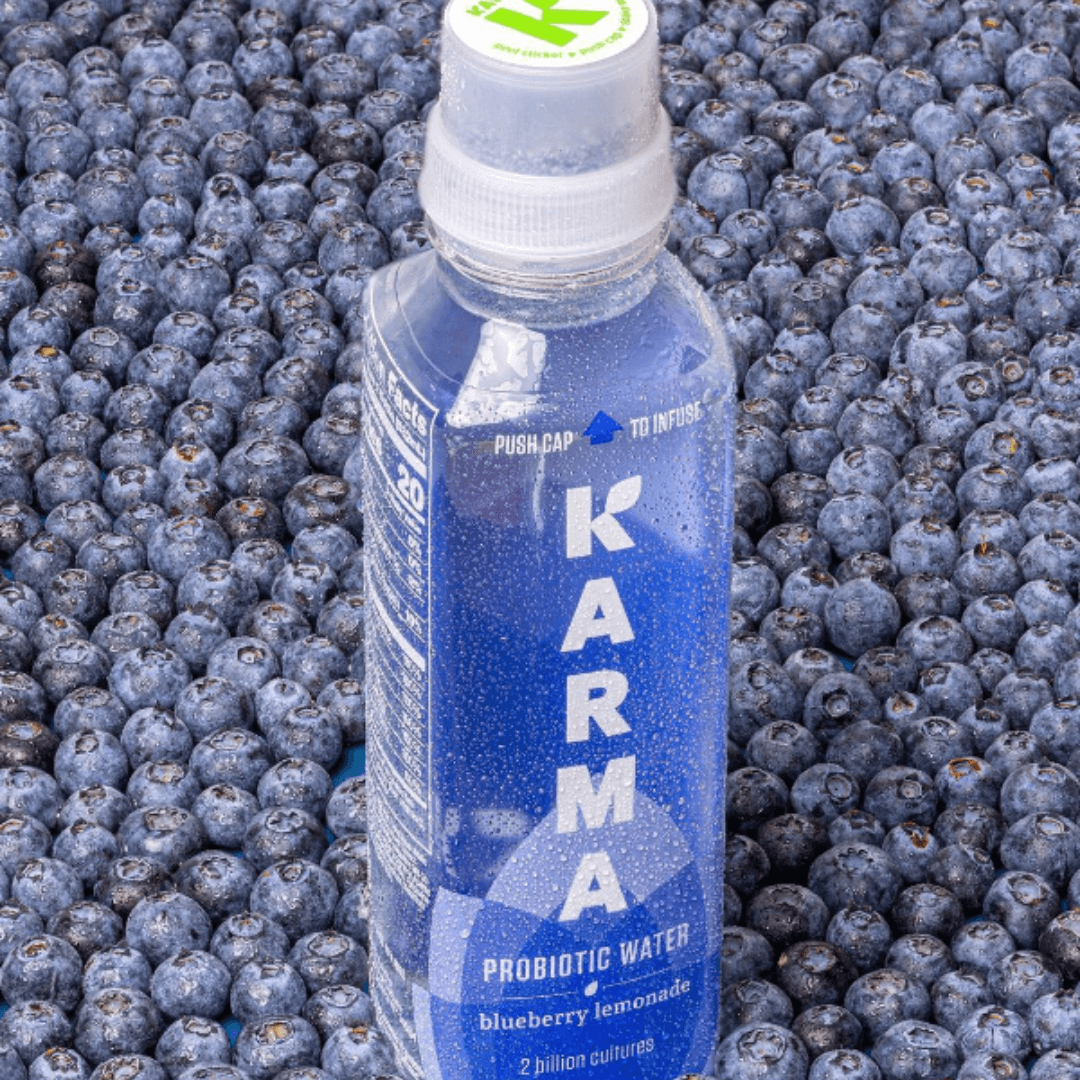 karma probiotic water blueberry lemonade