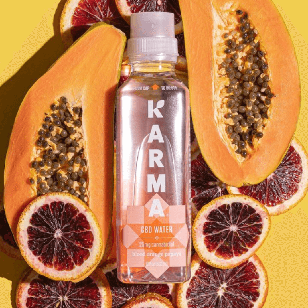 karma cbd water blood orange