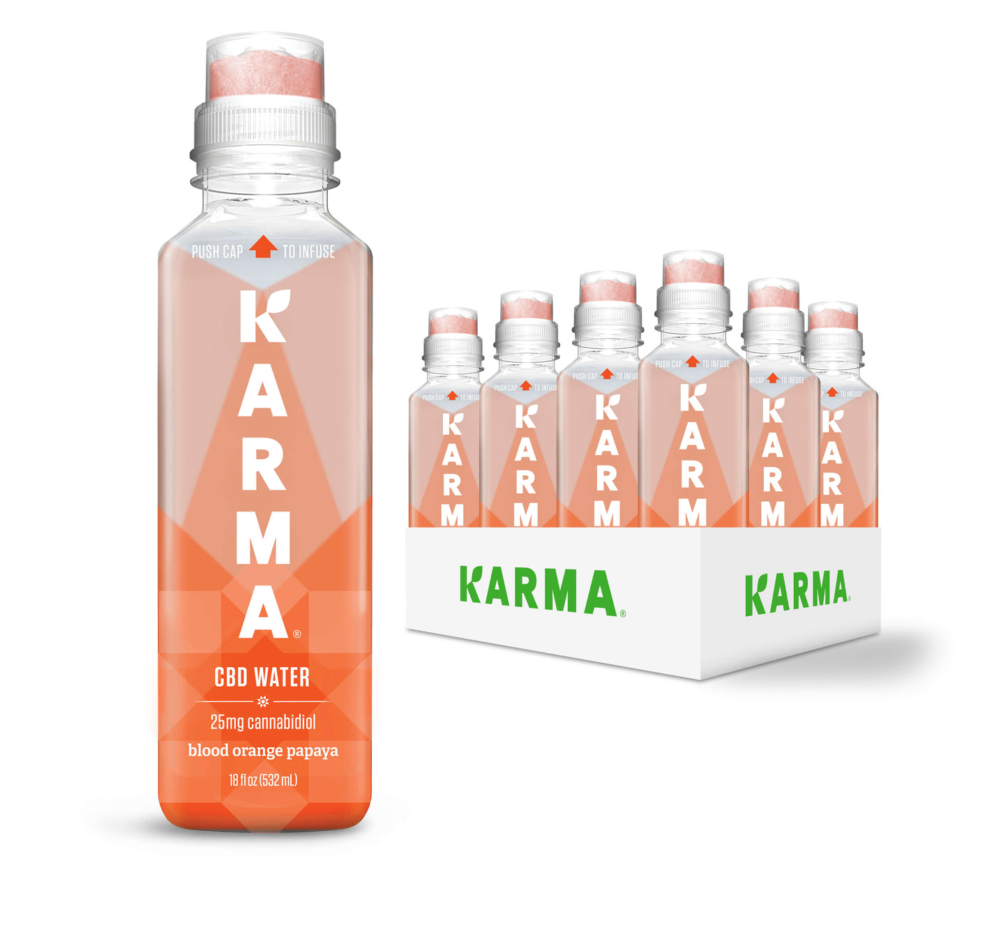 Karma Blood Orange Papaya CBD Water 12 pack