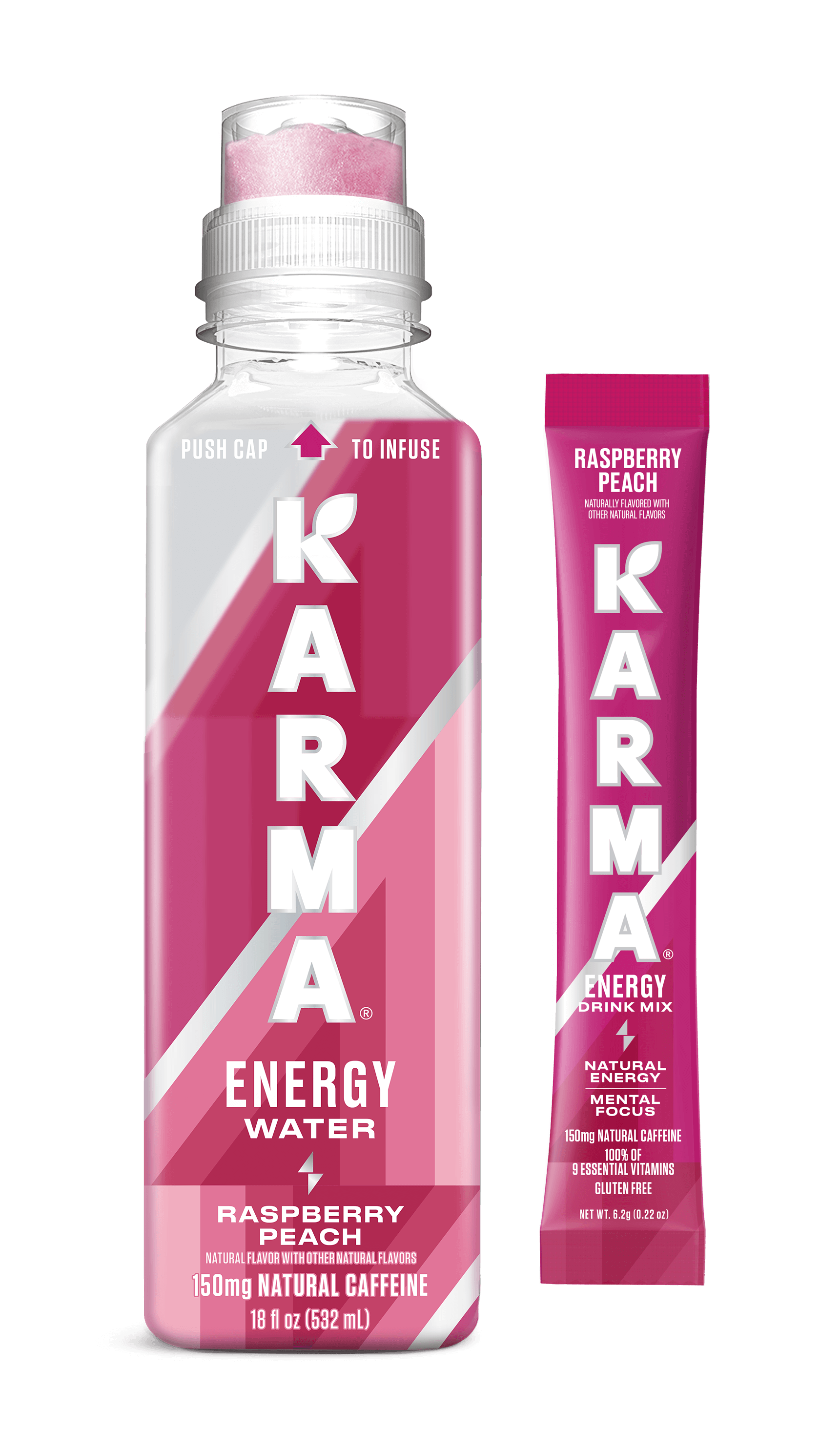 Raspberry Peach Energy Water | Karma Water Raspberry Peach Energy Water | Karma Water