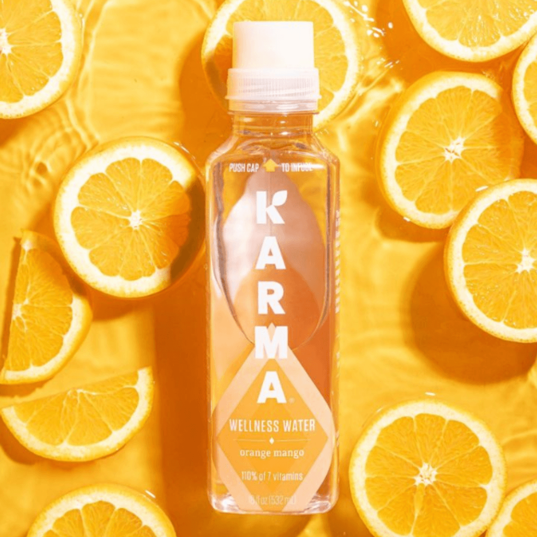 karma wellness water orange mango