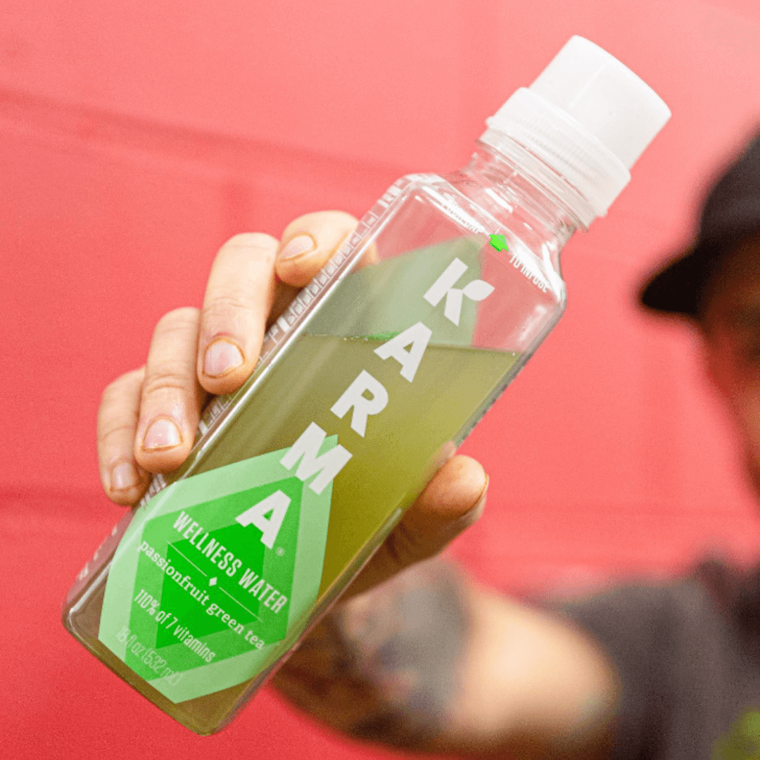 karma wellness water passionfruit green tea