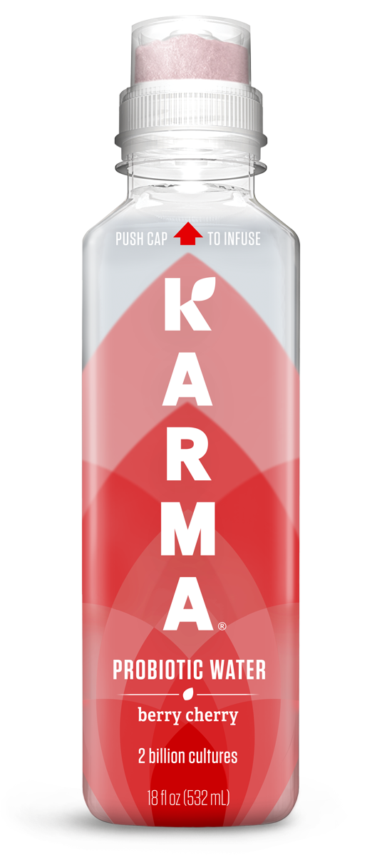 karma bottle probiotic berry cherry