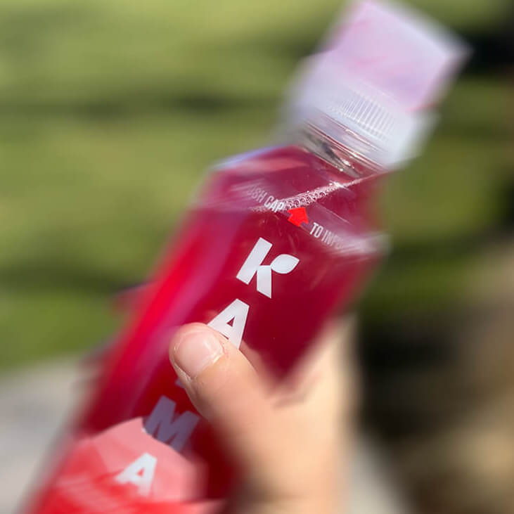 karma water bottle shake